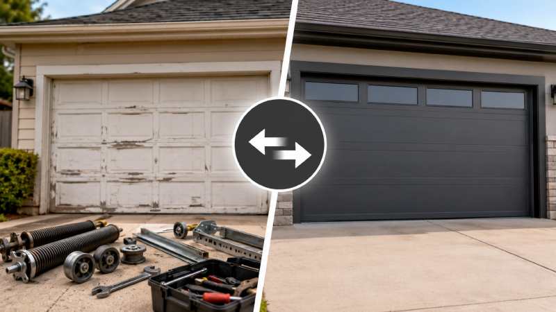 The Cost of Garage Door Repair vs. Replacement Explained